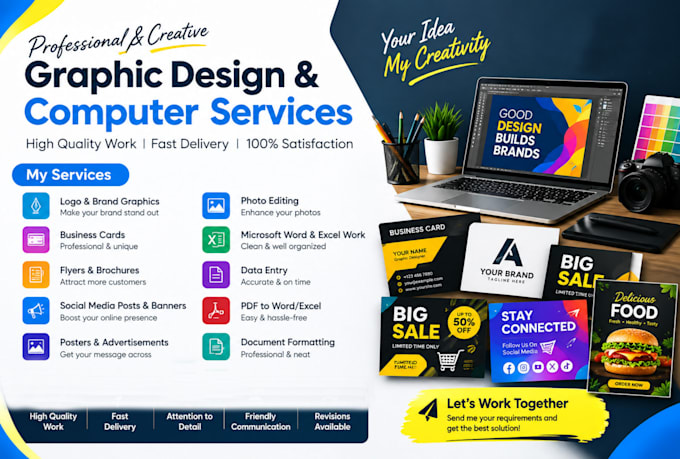 create professional graphic designs for your business